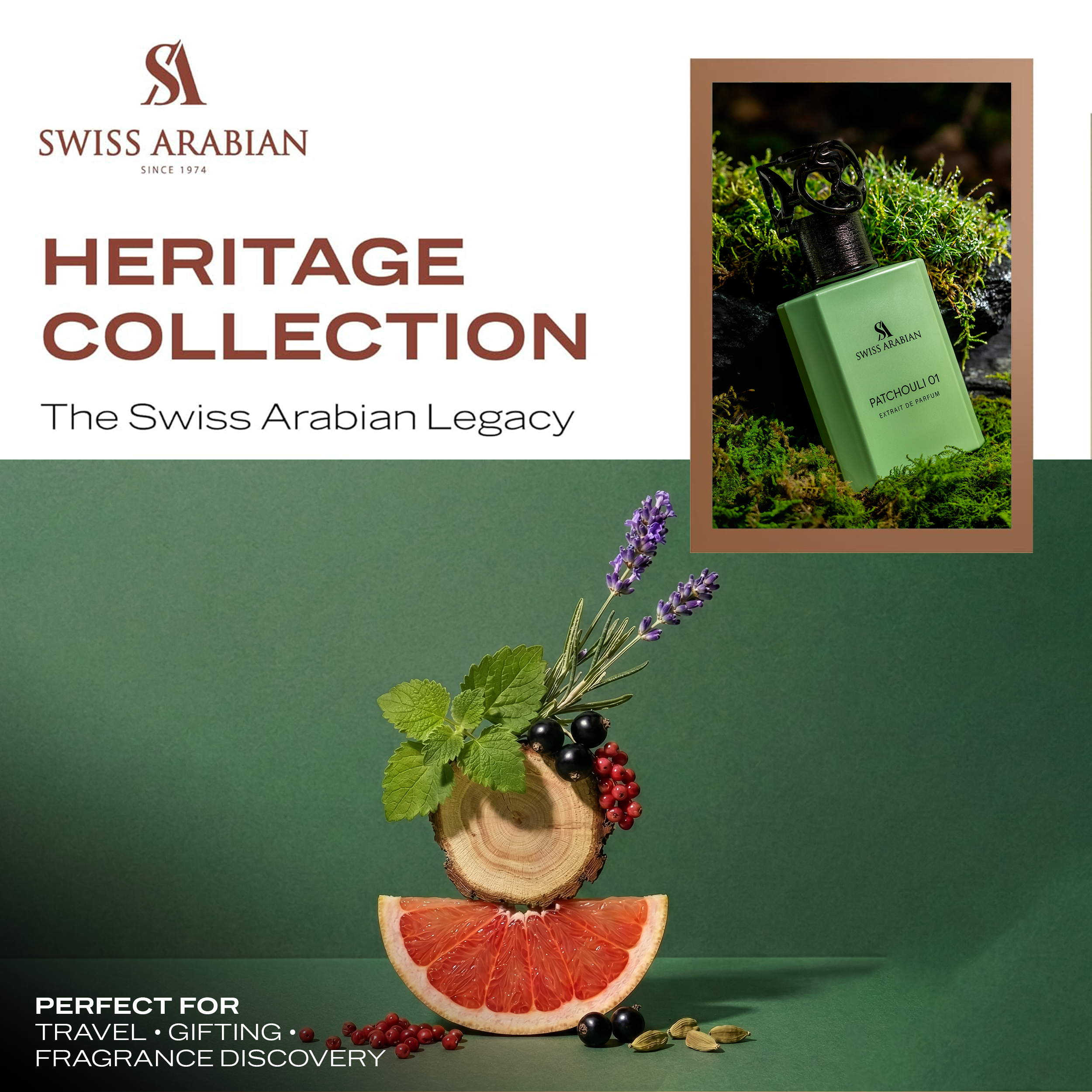 Swiss Arabian Patchouli 01 Extrait de Parfum for Unisex 50ml