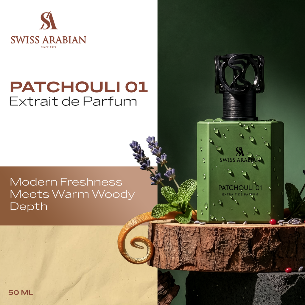 Swiss Arabian Patchouli 01 Extrait de Parfum for Unisex 50ml