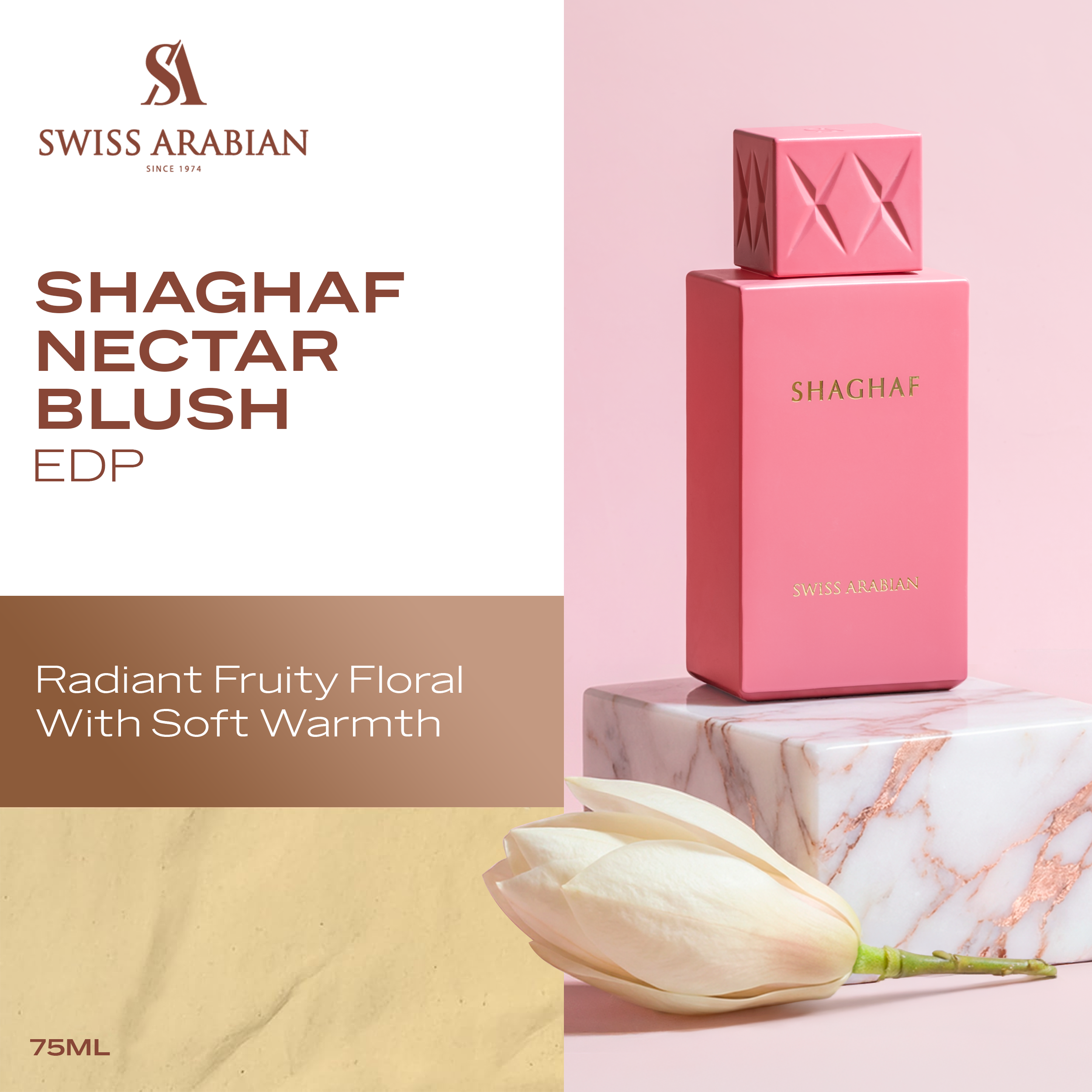 Swiss Arabian Shaghaf Nectar Blush EDP 75ml