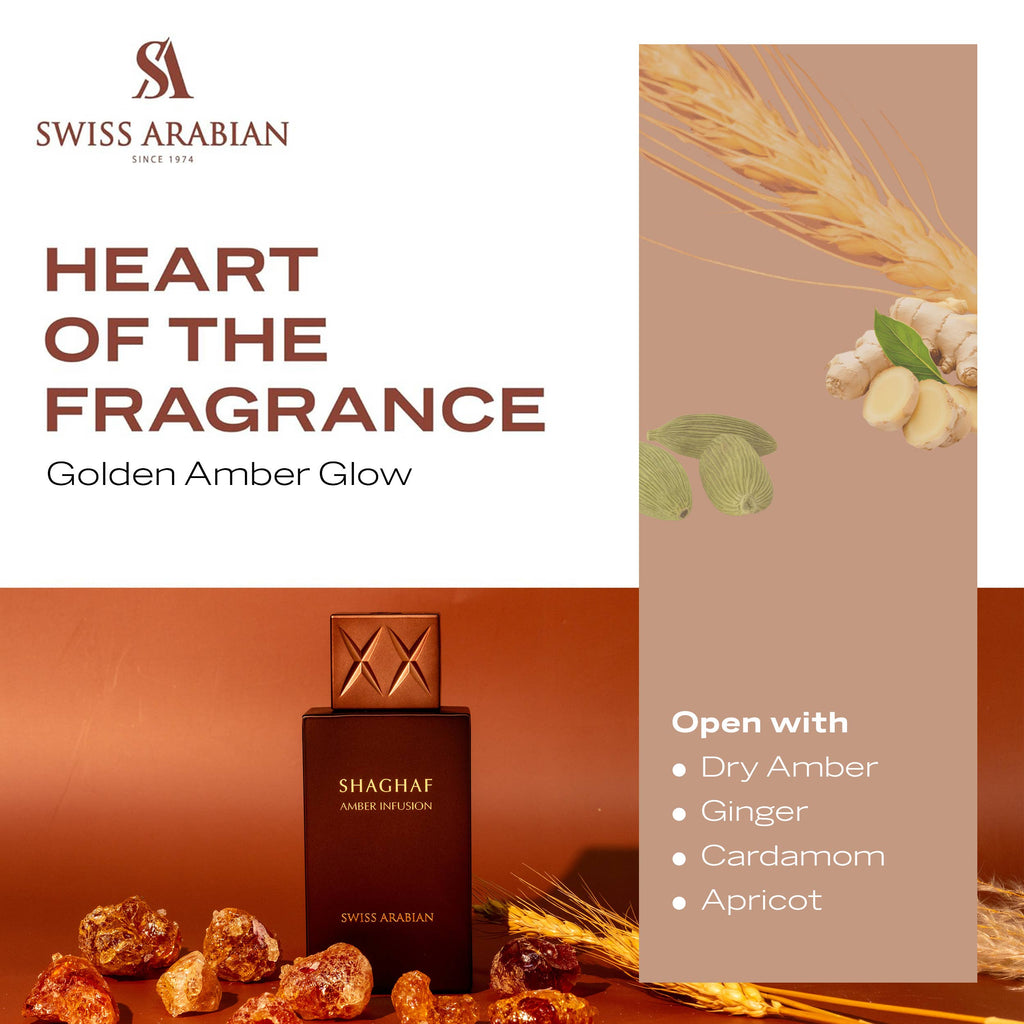 Swiss Arabian Shaghaf Amber Infusion EDP for Unisex 75ml
