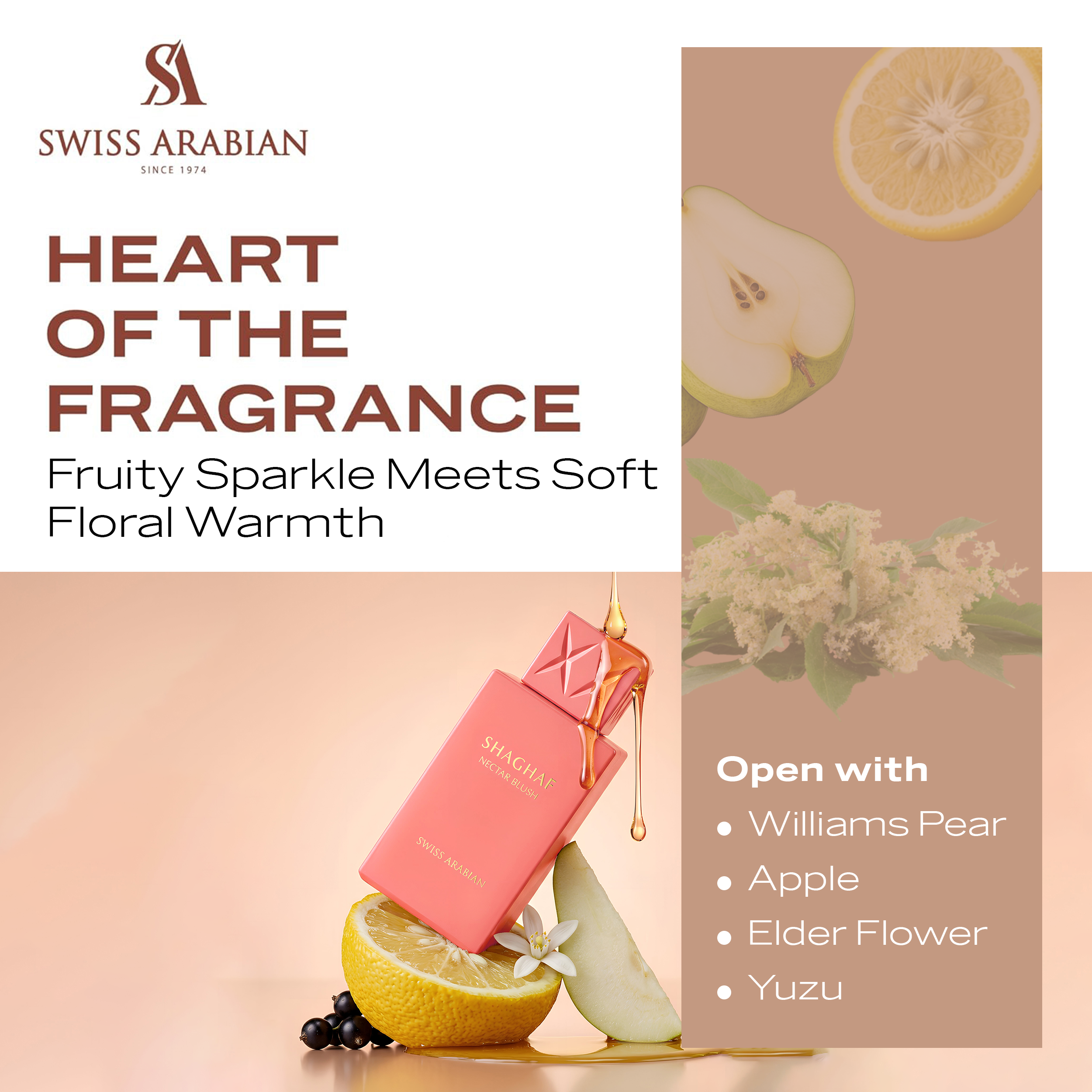 Swiss Arabian Shaghaf Nectar Blush EDP 75ml